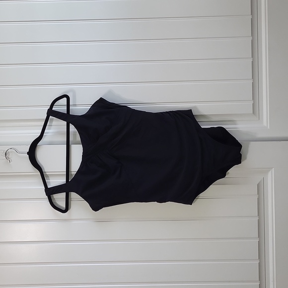Lands' End Black One-Piece Swimsuit Criss-Cross Back Size 14D - Picture 5 of 8
